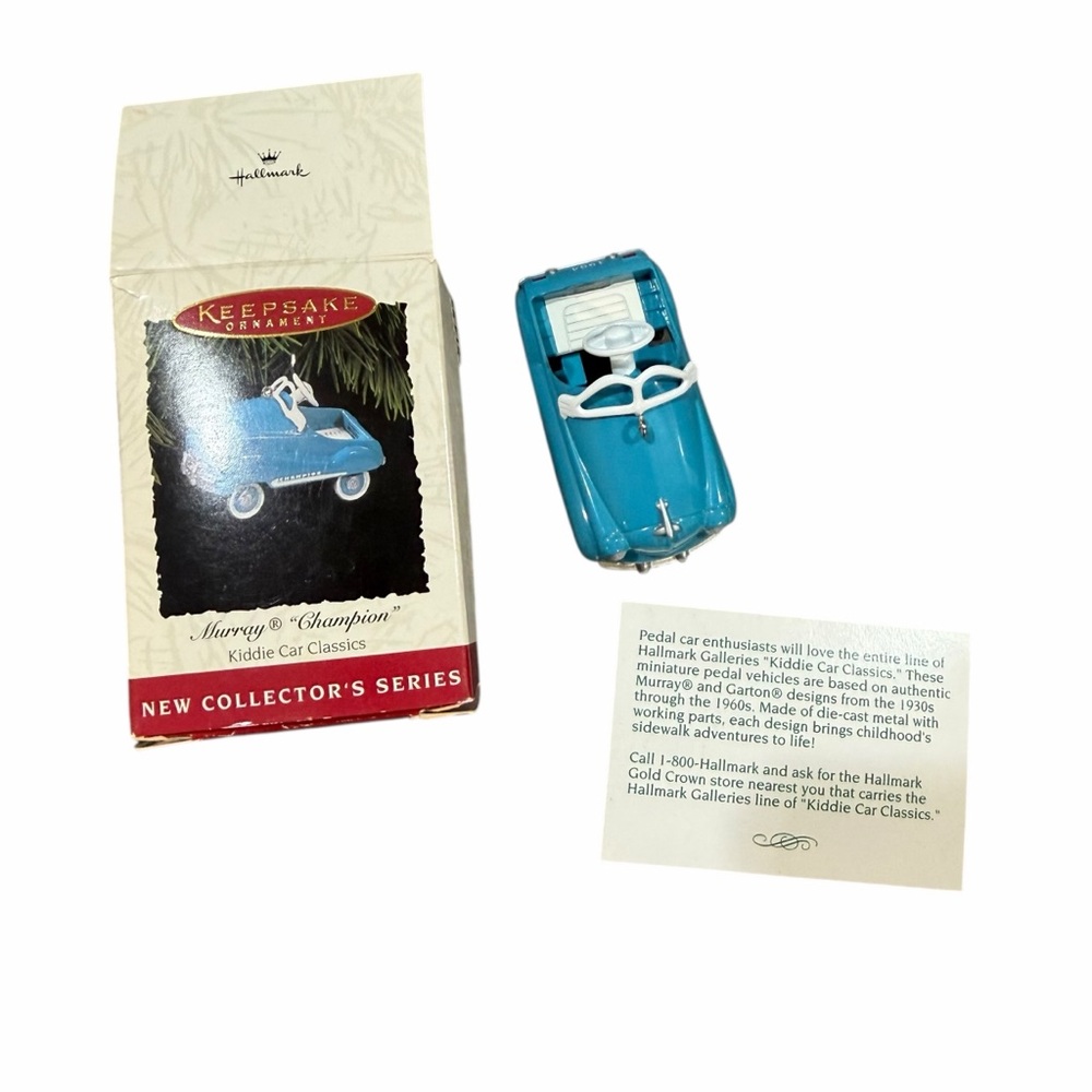 Hallmark Keepsake 1994 Murray “Champion” Kiddie Car Classics #1 Ornament w/‎ Box